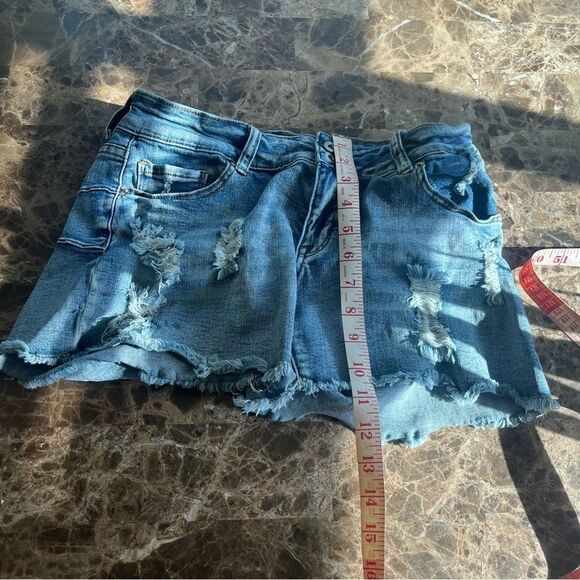 S.O.N.G. Denim Distress Ripped Shorts Size 9​​​​​​ - Picture 8 of 11